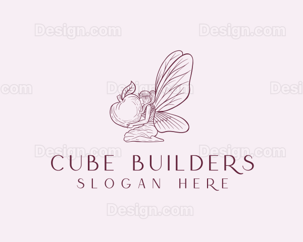 Mythical Pixie Fairy Wings Logo