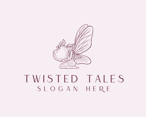 Mythical Pixie Fairy Wings  logo design