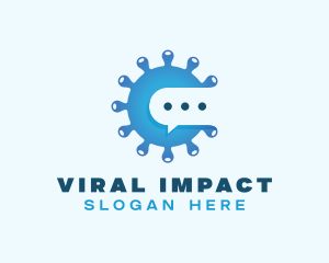 Bacteria Virus Messaging logo design