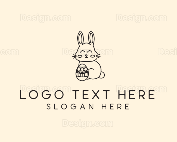 Easter Bunny Egg Logo