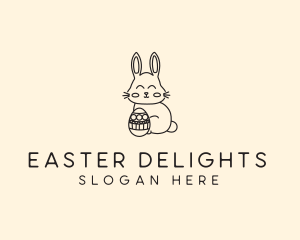 Easter Bunny Egg logo design