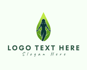 Natural Feminine Leaf  logo