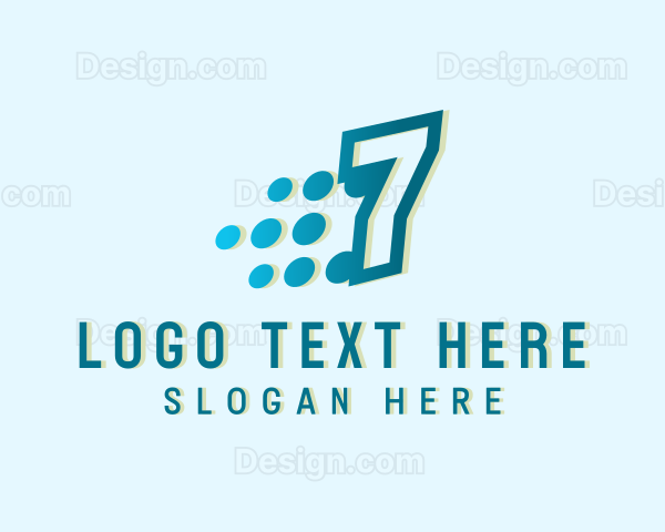 Modern Tech Number 7 Logo