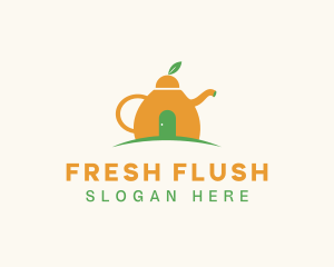 Citrus Fruit Teapot logo design