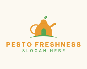 Citrus Fruit Teapot logo design