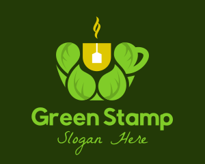 Organic Green Tea  logo design