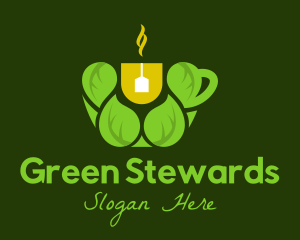 Organic Green Tea  logo design