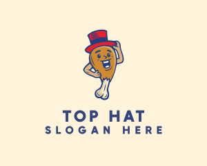 Fried Chicken Hat logo design