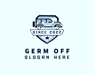 Shield Off Road Car logo design