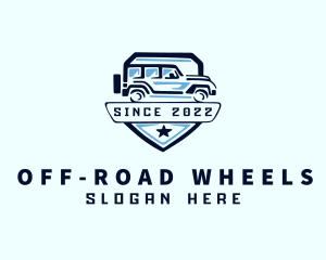 Shield Off Road Car logo design