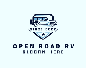 Shield Off Road Car logo design