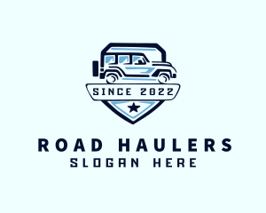 Shield Off Road Car logo design