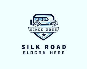 Shield Off Road Car logo design