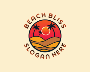 Travel Beach Resort logo design