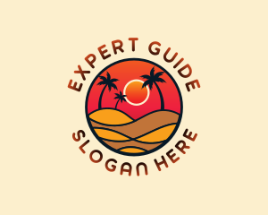 Travel Beach Resort logo design