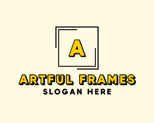 Modern Square Frame  logo design