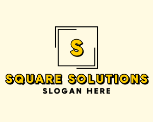 Modern Square Frame  logo design