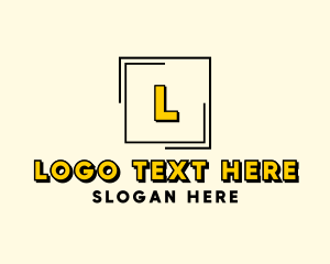 Facebook - Modern Square Frame logo design
