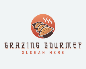 Gyoza Dumplings Culinary logo design