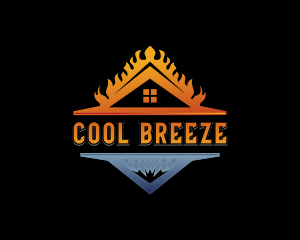 HVAC Cool Ventilation logo design