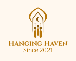 Hanging Muslim Dreamcatcher logo design