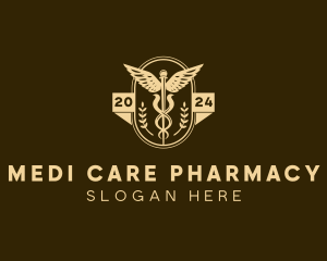 Pharmacy Medical Caduceus  logo