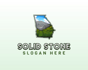 Georgia Stone Mountain logo design