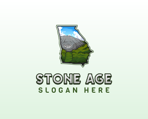 Georgia Stone Mountain logo design