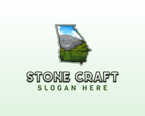 Georgia Stone Mountain logo design