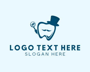 Dental Tooth Gentleman logo