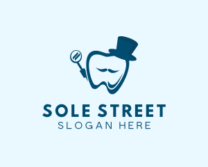 Dental Tooth Gentleman Logo