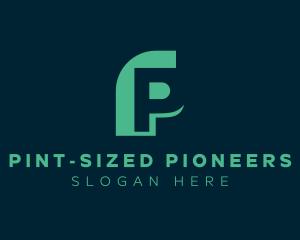 Eco Biotech Letter P logo design