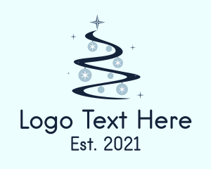 Swirl - Christmas Tree Swirl logo design
