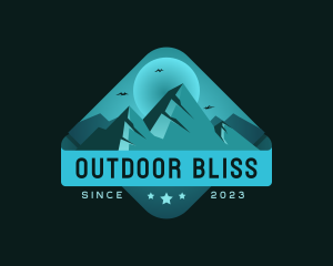 Mountain Outdoor Camping logo design