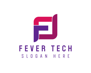 Tech Letter F logo design