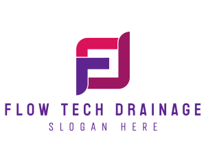 Tech Letter F logo design