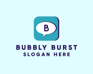 Chat Bubble Application logo design