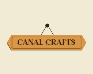 Hanging Wood Crafts logo design