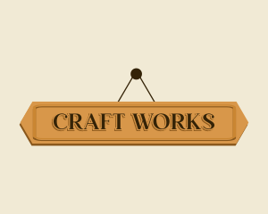 Hanging Wood Crafts logo design