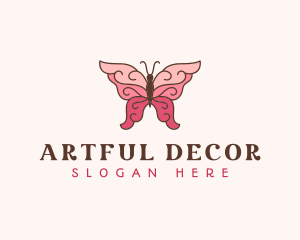 Butterfly Fairy Wings logo design