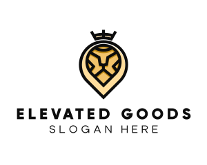 Deluxe Crown Lion logo design