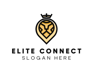 Deluxe Crown Lion logo design