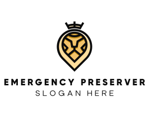 Deluxe Crown Lion logo design