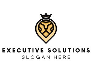 Deluxe Crown Lion logo design