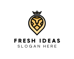 Deluxe Crown Lion logo design