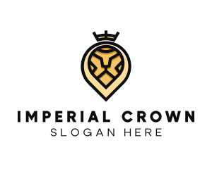 Deluxe Crown Lion logo design