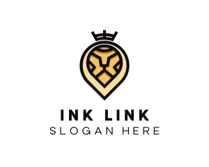 Deluxe Crown Lion logo design