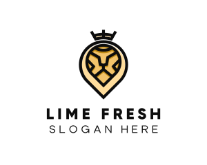 Deluxe Crown Lion logo design