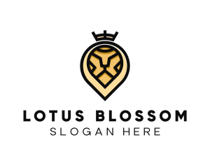 Deluxe Crown Lion logo design