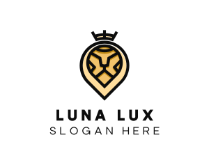 Deluxe Crown Lion logo design